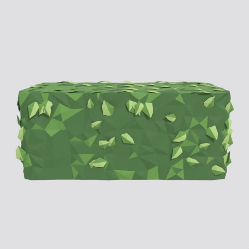 Hedge block, 3D model render