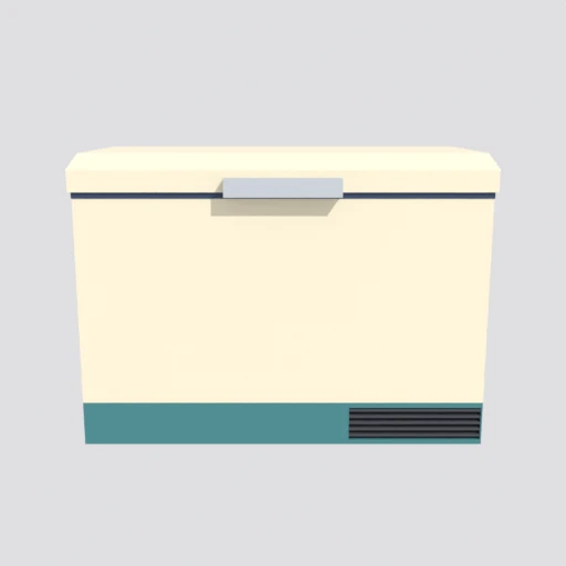 Ice chest, 3D model render