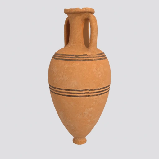 Amphora, 3D model render
