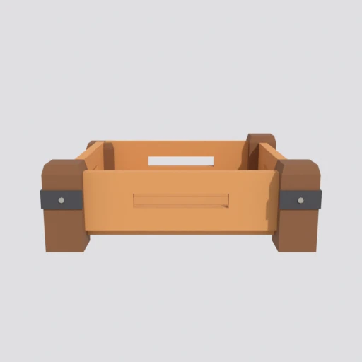 Honey jars, empty, 3D model render