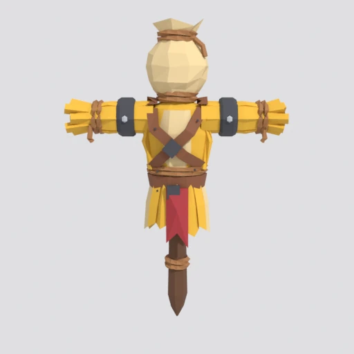 Training dummy, 3D model render